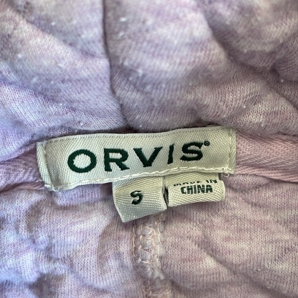 Orvis quilted pullover. Light lavender size Sm. Long sleeved. - Picture 2 of 9